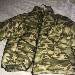 Camo Puffer Coat/Jacket